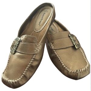 BareTraps Pixy Slip-On Loafers Shoes Bronze Size 7